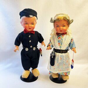 Genuine Vintage Rozetta Dutch Dolls Original Tags Outfits Amsterdam Holland 11"
